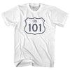 101 Road Sign Adult Cotton T-shirt by Tribe Lacrosse