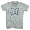 101 Road Sign Adult Tri-Blend V-neck T-shirt by Tribe Lacrosse