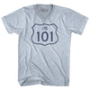 101 Road Sign Adult Tri-Blend V-neck T-shirt by Tribe Lacrosse