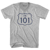 101 Road Sign Adult Cotton V-neck T-shirt by Tribe Lacrosse