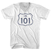 101 Road Sign Adult Tri-Blend V-neck T-shirt by Tribe Lacrosse