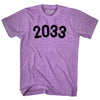 2033 Year Celebration Adult Tri-Blend T-shirt by Tribe Lacrosse