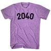 2040 Year Celebration Adult Tri-Blend T-shirt by Tribe Lacrosse