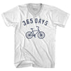 365 Days Bike Adult Tri-Blend V-neck T-shirt by Tribe Lacrosse