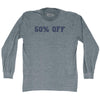 50% OFF Adult Tri-Blend Long Sleeve T-shirt by Tribe Lacrosse