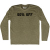 50% OFF Adult Tri-Blend Long Sleeve T-shirt by Tribe Lacrosse