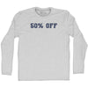 50% OFF Adult Cotton Long Sleeve T-shirt by Tribe Lacrosse