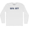50% OFF Adult Cotton Long Sleeve T-shirt by Tribe Lacrosse