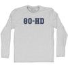 80-HD Adult Cotton Long Sleeve T-shirt by Tribe Lacrosse