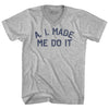A. I. Made Me Do It Adult Cotton V-neck T-shirt by Tribe Lacrosse