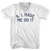 A. I. Made Me Do It Adult Tri-Blend V-neck T-shirt by Tribe Lacrosse