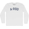 A-Rod Adult Cotton Long Sleeve T-shirt  by Tribe Lacrosse
