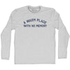A Warm Place With No Memory Adult Cotton Long Sleeve T-shirt by Tribe Lacrosse