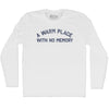 A Warm Place With No Memory Adult Cotton Long Sleeve T-shirt by Tribe Lacrosse