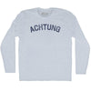 Achtung Adult Tri-Blend Long Sleeve T-shirt by Tribe Lacrosse
