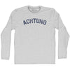 Achtung Adult Cotton Long Sleeve T-shirt by Tribe Lacrosse