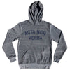 Acta Non Verba Tri-Blend Hoodie by Tribe Lacrosse