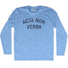 Acta Non Verba Adult Tri-Blend Long Sleeve T-shirt by Tribe Lacrosse