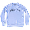 Acts 4 11 Adult Tri-Blend Sweatshirt by Tribe Lacrosse