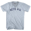 Acts 4 11 Adult Tri-Blend V-neck T-shirt by Tribe Lacrosse