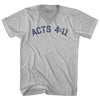 Acts 4 11 Adult Tri-Blend V-neck T-shirt by Tribe Lacrosse