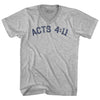 Acts 4 11 Adult Cotton V-neck T-shirt by Tribe Lacrosse