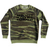 Actually It Can Buy Happiness Adult Tri-Blend Sweatshirt by Tribe Lacrosse
