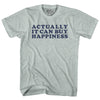 Actually It Can Buy Happiness Adult Tri-Blend T-shirt by Tribe Lacrosse