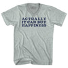 Actually It Can Buy Happiness Adult Tri-Blend V-neck T-shirt by Tribe Lacrosse