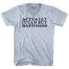 Actually It Can Buy Happiness Adult Tri-Blend V-neck T-shirt by Tribe Lacrosse