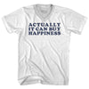 Actually It Can Buy Happiness Adult Tri-Blend V-neck T-shirt by Tribe Lacrosse