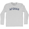 Afghan Adult Cotton Long Sleeve T-shirt by Tribe Lacrosse