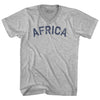 Africa Adult Cotton V-neck T-shirt by Tribe Lacrosse