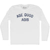 Age Quod Agis Adult Cotton Long Sleeve T-shirt by Tribe Lacrosse