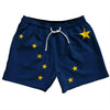 Alaska US State Flag 5" Swim Shorts Made in USA by Tribe Lacrosse