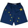 Alaska State Flag 9" Inseam Lacrosse Shorts by Tribe Lacrosse