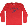 All-American Running Track Winged Foot Adult Tri-Blend Long Sleeve T-shirt by Ultras