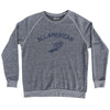 All-American Running Track Winged Foot Adult Tri-Blend Sweatshirt by Ultras