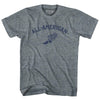 All-American Running Track Winged Foot Womens Tri-Blend Junior Cut T-Shirt by Ultras