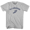 All-American Running Track Winged Foot Adult Cotton T-shirt by Ultras