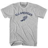 All-American Running Track Winged Foot Adult Cotton T-shirt by Ultras