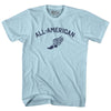 All-American Running Track Winged Foot Adult Cotton T-shirt by Ultras