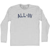 All-In Adult Cotton Long Sleeve T-shirt by Tribe Lacrosse