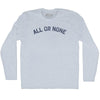 All Or None Adult Tri-Blend Long Sleeve T-shirt by Tribe Lacrosse