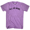 All Or None Adult Tri-Blend T-shirt by Tribe Lacrosse