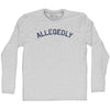 Allegedly Adult Cotton Long Sleeve T-shirt by Tribe Lacrosse