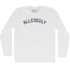 Allegedly Adult Cotton Long Sleeve T-shirt by Tribe Lacrosse