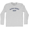 Alpha Kenny Body Adult Cotton Long Sleeve T-shirt by Tribe Lacrosse