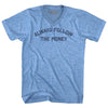 Always Follow The Money Adult Tri-Blend V-neck T-shirt by Tribe Lacrosse