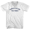 Always Follow The Money Adult Tri-Blend V-neck T-shirt by Tribe Lacrosse